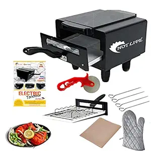 Hot life Micro Combo Electric Tandoor with Pizza Cutter, Grill, Glove, Aluminium Tray