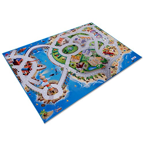 casa pura® Interconnectable Childrens Play Mat - 100x150cm | 4 Designs Available - Seaside Design