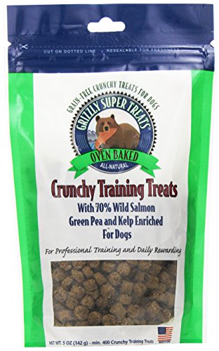 Grizzly Pet Products Crunchy Training Treats Green Pea and Kelp, .5-Ounce by Grizzly Pet Products