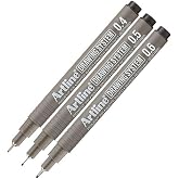 Teknik &Ccedil;izim Kalemi 0.4-0.5 - 0.6 Mm Siyah 3 L&uuml; Set Artline Drawing Teknik &Ccedil;izim Kalemi