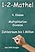 Produktbild 1-2-Mathe! - 4. Klasse - Multiplikation, Division, Zahlenraum bis 1 Million: Über 1400 Übungen