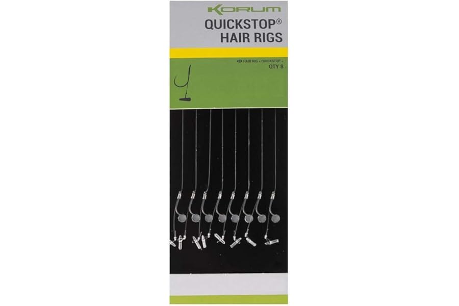 Korum Big Fish Quickstop Hair Rigs (4 Inch, 1 Piece, Barbed/Barbless)