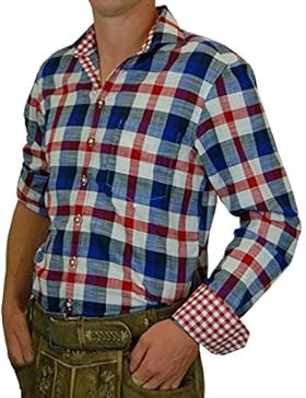 Os Trachten Herren Trachtenhemd Marius in angesagtem Großkaro in verschiedenen Ausführungen