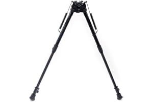 Trirock Pivote Giratorio inclinable Bipodcon Posi-Lock Resorte Ajustable de 13 a 27 Pulgadas con botón de retracción rápida