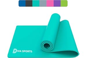 DIVA SPORTS Yoga Mat Extra Thick 15mm Non-Slip Pilates Workout Exercise Mat Soft Mat Carry Strap