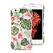 Produktbild iPhone 6 Hülle, GMYLE Ultra Slim Weiches TPU [Stoßfestes] Rücken-Cover Klar mit Motiv Schutzhülle für iPhone 6 / 6s, 11,94 cm - Pink Hibiskus