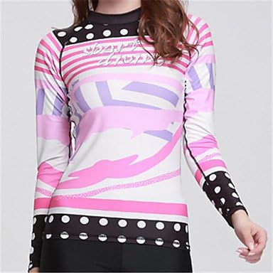 HCCX Women's Diving Rash Guard SPF50, UV Sun Protection, Fast Dry Polyester/Chinlon/Lycra Long Sleeve Beach Wear Sun Shirt/Top, m