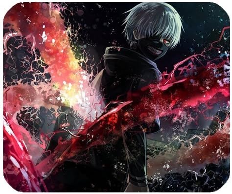 Tokyo Ghoul /Ken Kaneki-T¨­ka Kirishima Ghouls Ken Kaneki,Toka Kirishima,Rize Kamishiro Anime Mouse Pad Mouse Mat (09)