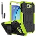 Produktbild Samsung Galaxy A5(2017)/A520 Neu Design Hülle mit Schwarz kapazitive Feder,ISENPENK TPU+PC Ultra Slim Silikon Tough Rugged Dual-Layer Hardcase with Built-in Kickstand Thin Stand Case,Wasserdicht Shockproof Anti Slip Stoßfest Protection Outdoor Tasche Schutzhülle für Samsung Galaxy A5(2017)/A520 5.2Zoll-[grün]+Schwarz kapazitive Feder