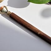Wooden Cave Morning Wooden Walking Stick (24 Inch) Walking Stick for Dog Protection and Your Safety Stick, Diamond Handle wit