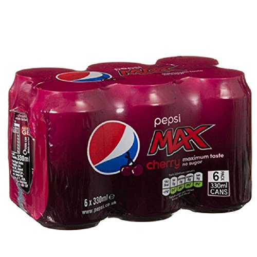 Pepsi Max Cereza 330 ml (Pack de 24 x 330 ml)