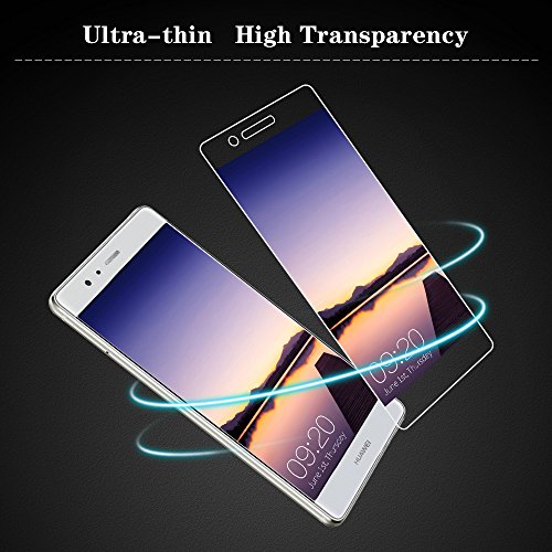 Huawei P9 lite Panzerglas Schutzfolie, Wsiiroon [2 Stück] Displayschutzfolie 3D Touch Kompatibel-0.33mm für Huawei P9 lite, 9H Härte, 2.5D Kanten, 99% Transparente Displayschutz - 4