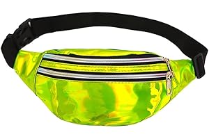 ComPDCVD Bauchtasche Mode wasserdichte Gürteltasche Damen Herren Hüfttaschemit Reflektierender Verstellbarer für Frauen und Männer Party Festival Sport Outdoor Reisen