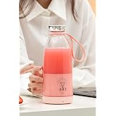 Wrapsol Smoothie Blender Taşınabilir Şarjlı Kişisel Mini Meyve Karıştırıcı 500 ml (Pembe)