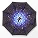 Produktbild MAPLE-Folding umbrella Umbrella_kreative Sonnenschutz UV-Sonnenschirm Sonnenschirm star Pattern drei Falten Regenschirm, Milchstraße