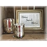 bedruckte Buchseite mit Bilderrahmen Home Sweet Home Deko Bild Schild Spruch