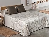 Cama 150 Tejidos JVR LaNovenaNube - Colcha Pique ATICA Cama 150 - Color Marrón