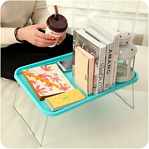 TRIXES Klappbares Tablett für Bett, Sofa, Laptop, TV, Abendessen, zum Lesen, für den Schreibtisch, Transportabe - 9