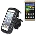 Produktbild Für Huawei G Play mini Fahrrad Halterung Handy Halterung Lenkstange Fahrrad Halter Motorrad Bike mount Smartphone Halter für Huawei G Play mini Wasserabweisend, regensicher, spritzwasserdicht - K-S-Trade(TM)