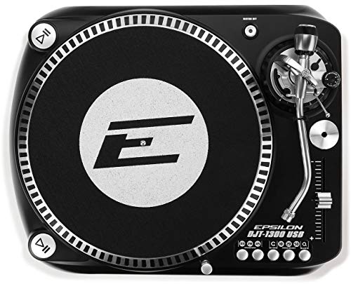 Tocadiscos Epsilon DJT-1300, color negro