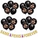 Produktbild Latex Willy Muster ballons Helium Penis Luftballons Gold Glitzer Briefe Bunting Banner Set für Hen Party Junggesellinnenabschied Bachelorette party Brautdusche Braut to be Zubehör Hochzeit Supplies Spielzeug Braut Empfang Henne Party Dekorationen Accessoires Kits Same Penis für immer Schwarz