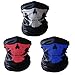 Produktbild CBValley Shield Sturmhaube Viele Verschiedene Designs Multiunktionstuch Maske Bandana Gesichtsmaske Halstuch Ski Motorrad Maske (Weiß/Blau / Rot)