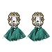 Produktbild Damen Ohrringe Schmuck Ohrstecker stecker DAY.LIN Mode Gothic Punk Versuchung Katze Biss Ohr Manschette Wrap Clip OhrringFrauen Mode Strass Wolle Quasten Ohrring Wunderschöne Schmuck Retro (grün)