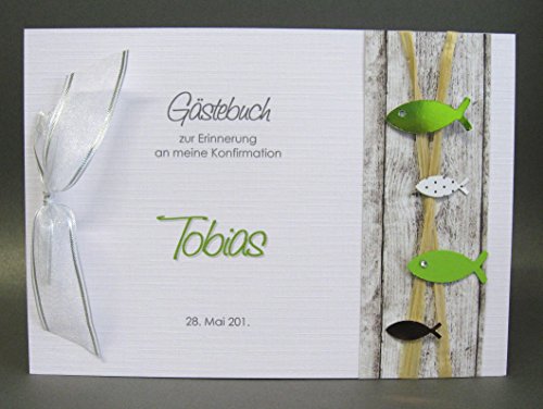 Gästebuch zur Konfirmation mit Namen 14005
