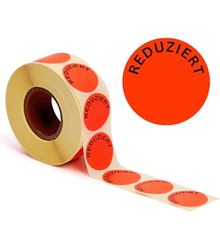 10x A4 Werbeplakate "STARK REDUZIERT" - Rabatt Schilder Für Ladengeschäfte