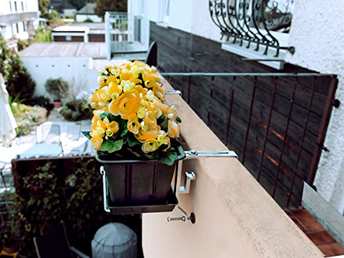 Balkonkastenhalter ohne Schrauben Balkon Fensterbank Blumenkasten - 3