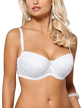 Nipplex Elise Traumhafter Balconette BH, Abnehmbare Träger, Top Qualität, Made In EU (Sehe Dazu Elise String,...