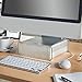Produktbild VonHaus Deluxe Erhöhung Stand für Desktop - Ergonomische Workstation mit Speicher