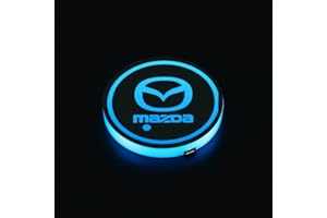 TYAGY Confezione da 2 Sottobicchieri per Auto per Mazda Mazda3 CX-30 CX-4 CX-5 CX-8 Portabicchieri Antiscivolo Inserto Tappetino Tazza d'Acqua Accessori Antimacchia