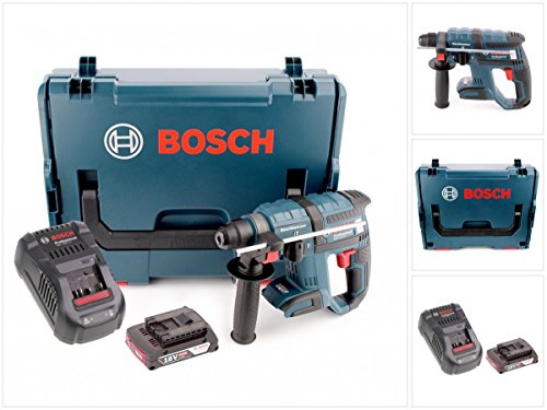Bosch GBH 18 V-EC brushless Bohrhammer Professional SDS-Plus in L-Boxx mit GAL 1880 CV Schnellladegerät und 1x GBA 2 Ah Akku