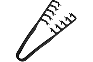 FUKAISU Peigne Texture Volumineux à Dents Larges, 18x10cm Peigne à Texture Duveteux en ABS avec Poignée Texturée pour Hommes Accessoire de Coiffure(Noir)