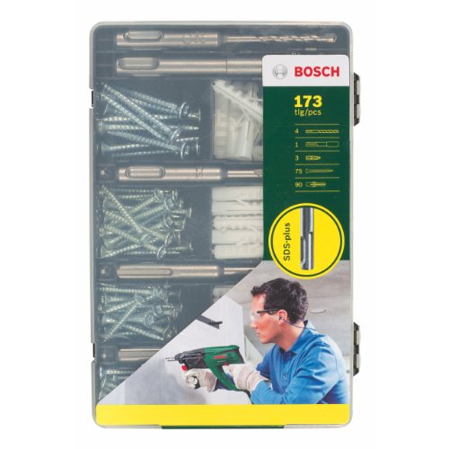 Bosch 173-teiliges SDS-plus-Befestigungs-Set, Beton, 2607017163 - 2