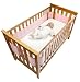 Safe Dreams 4 Sided Cot Wrap with 100% cotton surface (Pink)