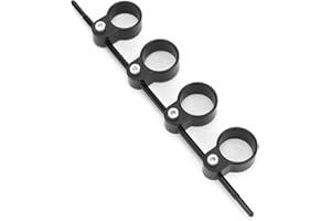 GAEIRT Ejercitador De Dedos, Accesorios De Práctica De Instrumentos para Principiantes, Acordes De Guitarra, Abridor De Dedos, Separador De Dedos De Piano para El Hogar, para(Negro Grande (Tramo Ajustable))