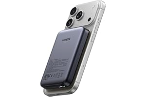 UGREEN Magsafe Power Bank 10000mAh PD 20W Magnetic Battery Pack Qi7.5W | Skin-Friendly, Qi certified, 20W wired, ergonomic design, flight-safe, strong magnetic hold, Compatible with iPhone 17/16/15