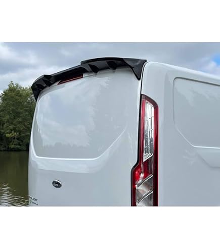 Becquet Sportif PU Noir RDX Racedesign Becquet De Toit Compatible Avec Ford Transit Custom / Tourneo Custom 2023- & Volkswagen Transporter / Caravelle T7 2024- (avec Portes Battantes Ou Hayon) (PUR-IHS Becquet