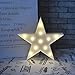 Price comparison product image Vimlits Letters Light Star Shape LED Night Light Marquee Light Battery Operated LED Night Lamp for Home Christmas Decoration-White