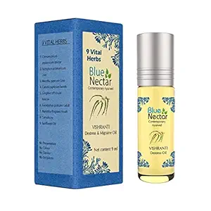 Blue Nectar Destress Oil Roll On, for relief from Headache, Migraine & Sinusitis