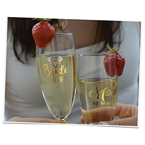 Junggesellinnenabschied Accessoires | Klebetattoos Team Bride Gold | JGA Gadget Set für Frauen – von Ahimsa Glow® - 8