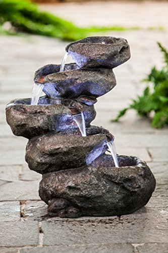 Heissner PolyRock-Fountain Terrassenbrunnen
