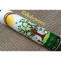 Taufkerze mit Lebensbaum und Wolf - inkl. Beschriftung von Babyprince - handgearbeitete Wachsverzierungen - !!! keine Folie !!!