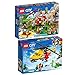 Produktbild Lego City 2er Set 60202 60179 Stadtbewohner – Outdoor-Abenteuer + Rettungshubschrauber