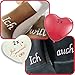 Produktbild Schuhsticker Set Sticker - Ich will - Ich auch plus Just Married Herzballons rot