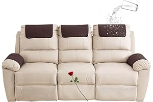 FAIRUO Funda para reposacabezas para muebles，Antideslizante Cubierta del Brazo sofá, silla reclinable Brazo protector，cabeza funda protectora de sofá，Fundas de sillón Cubiertas de protección ( Color : 08 , S