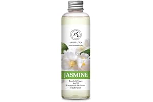 AROMATIKA TRUST THE POWER OF NATURE Jasmine Diffuser Refill 200ml - Fresh Calming & Long Lasting - Fragrance for Aromatherapy - Indoor Aroma - Scented Oil for Diffusers - Air Freshener