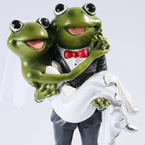 Giftgarden Herr Frosch trägt Frau Frosch Tischdeko Tortendeko - 7